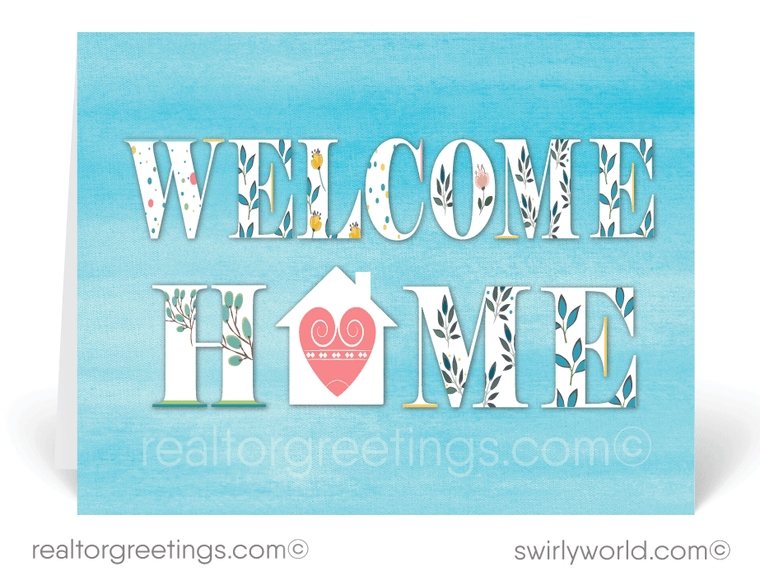 "Welcome Home" Home Sweet Home Realtor Cards