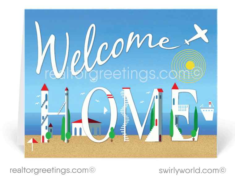 "Welcome Home" Home Sweet Home Realtor Cards