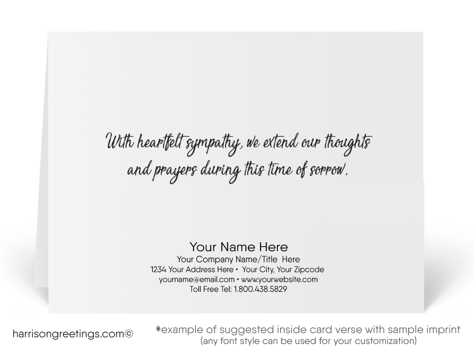 Watercolor With Sympathy Greeting Cards