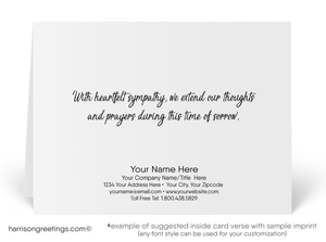 Watercolor With Sympathy Greeting Cards