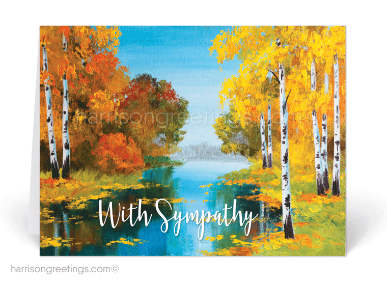 Watercolor With Sympathy Greeting Cards