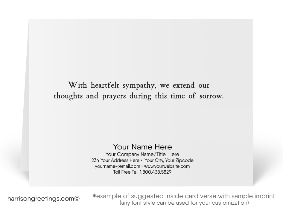 Watercolor With Sympathy Greeting Cards