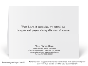 Watercolor With Sympathy Greeting Cards