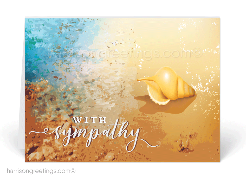 Beautiful Ocean With Sympathy Cards