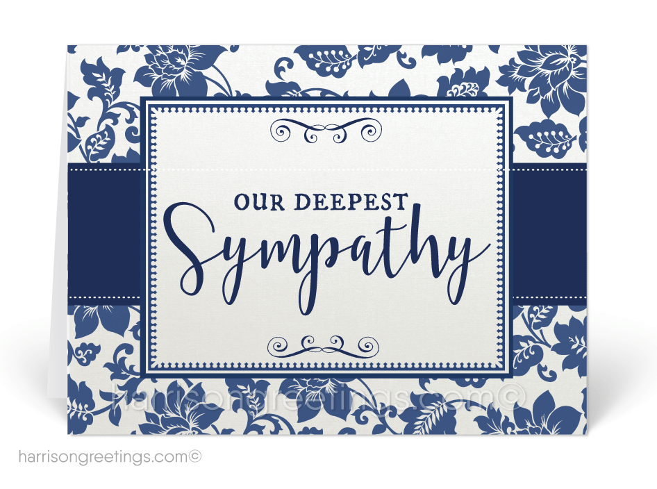 Traditional Navy With Sympathy Cards