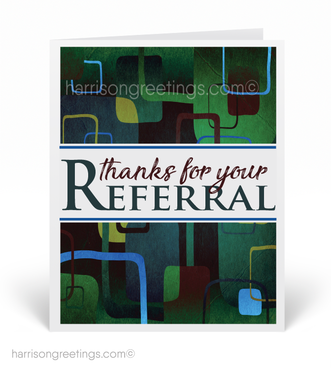 Thank You For Your Referral Greeting Cards