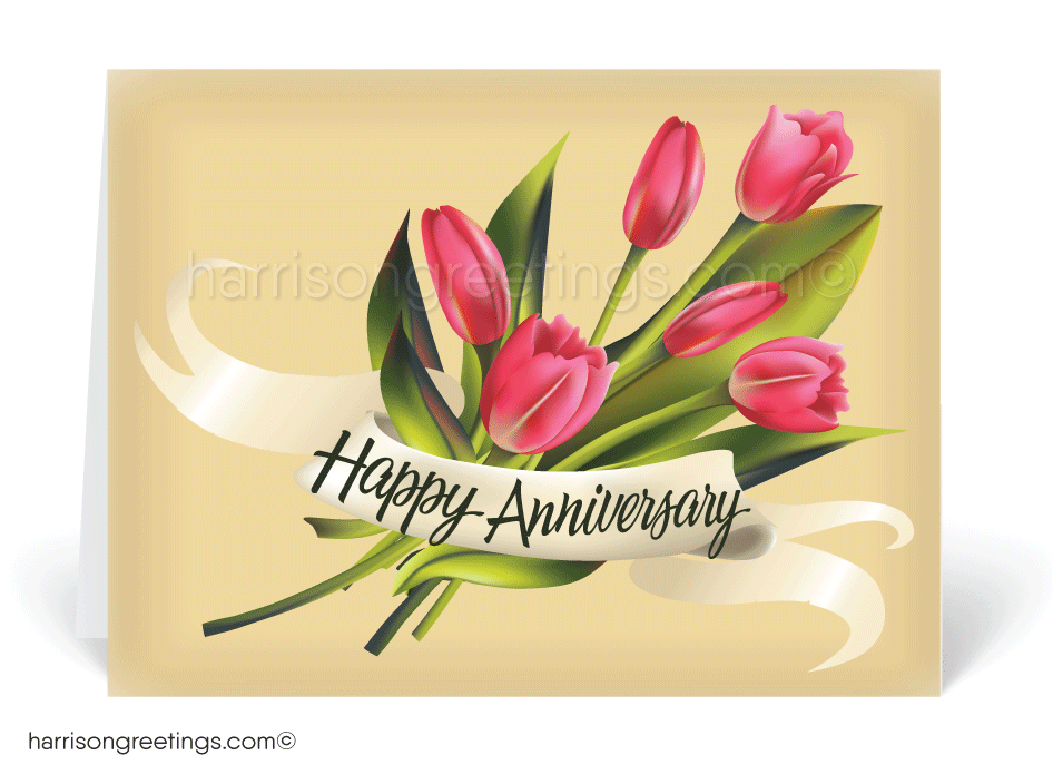 Vintage Happy Anniversary Greeting Cards