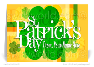 Celebrate St. Patrick’s Day with a customizable greeting card! Add your company name & message to share gratitude with clients. A festive & memorable touch!