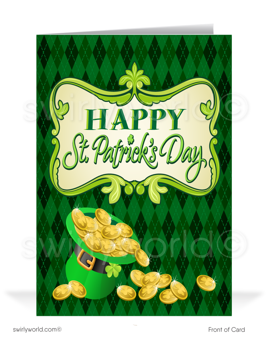 Corporate Happy St. Patrick's Day Cards for Clients