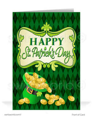 Corporate Happy St. Patrick's Day Cards for Clients