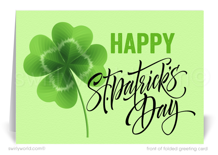 Business Happy St. Patrick's Day Cards for Customers