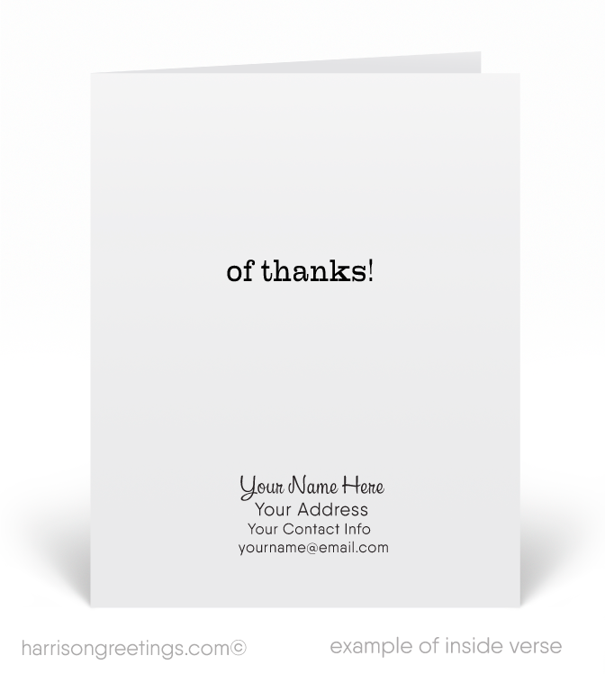 "Just a Note of Thanks" Client Cards