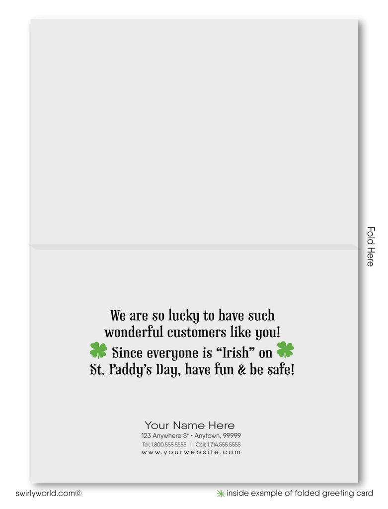 Lucky Happy St. Patrick's Day Cards for Business