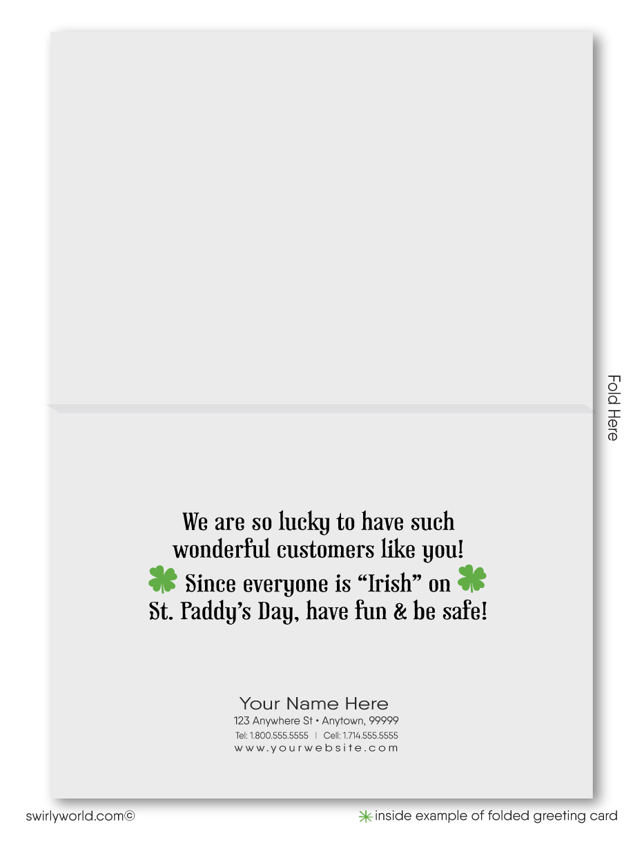Lucky Happy St. Patrick's Day Cards for Business