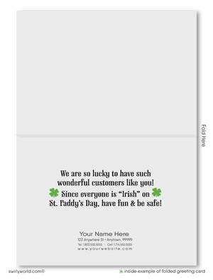 Lucky Happy St. Patrick's Day Cards for Business