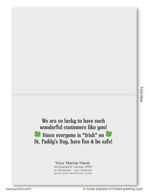 Lucky Happy St. Patrick's Day Cards for Business