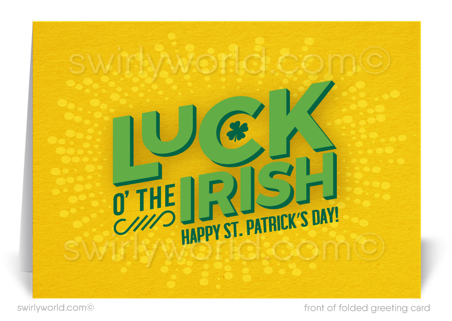 Lucky Happy St. Patrick's Day Cards for Business