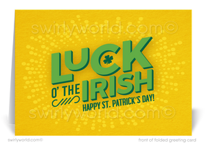 Lucky Happy St. Patrick's Day Cards for Business