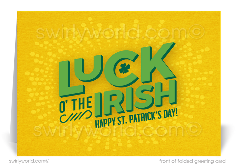 Lucky Happy St. Patrick's Day Cards for Business