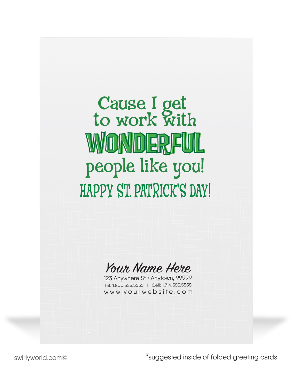 Lucky To Have You As A Customer St. Patrick's Day Cards for Business