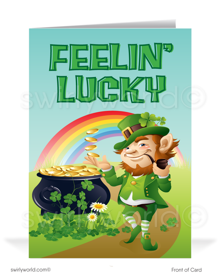 Lucky To Have You As A Customer St. Patrick's Day Cards for Business