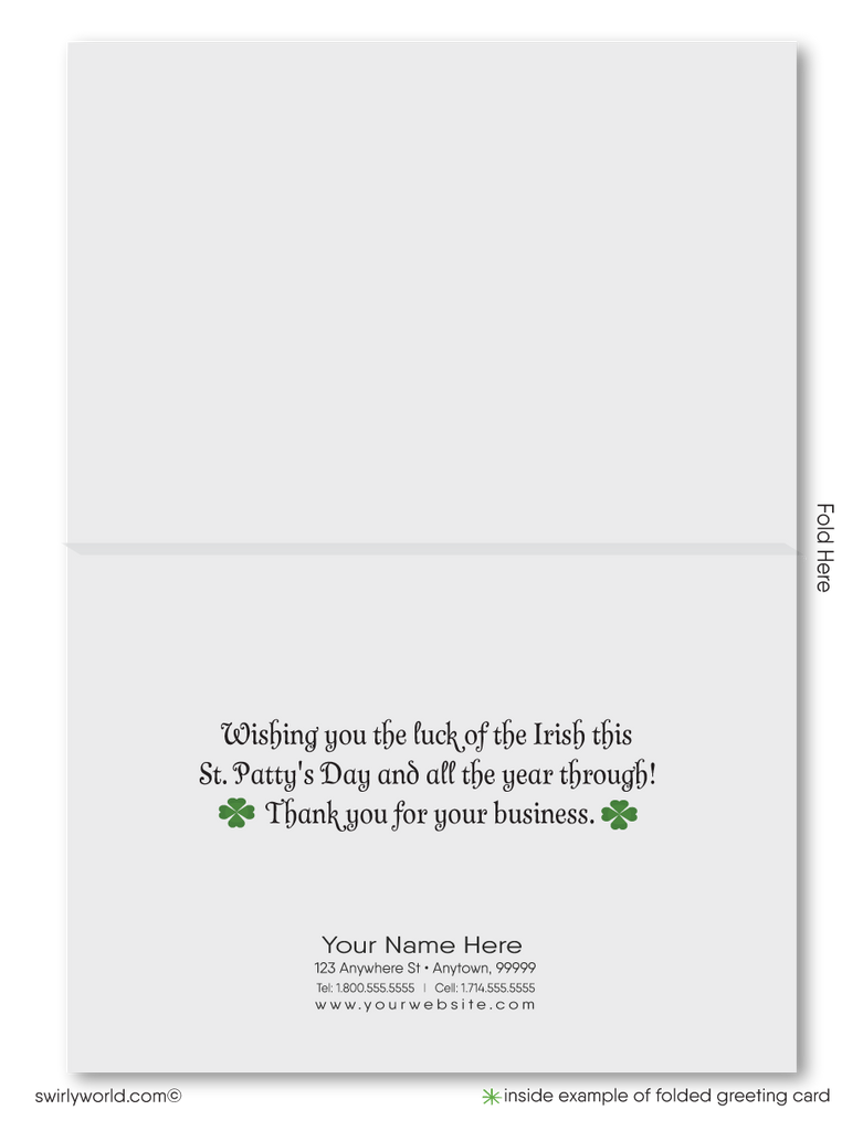 Business Happy St. Patrick's Day Cards for Customers