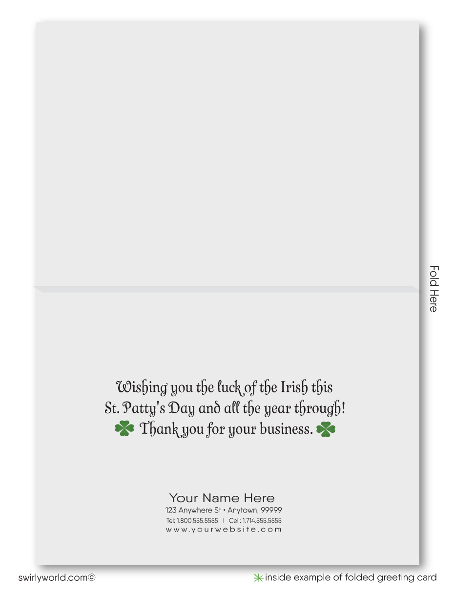 Business Happy St. Patrick's Day Cards for Customers