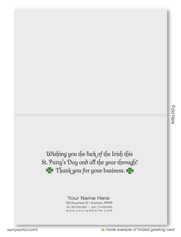 Business Happy St. Patrick's Day Cards for Customers