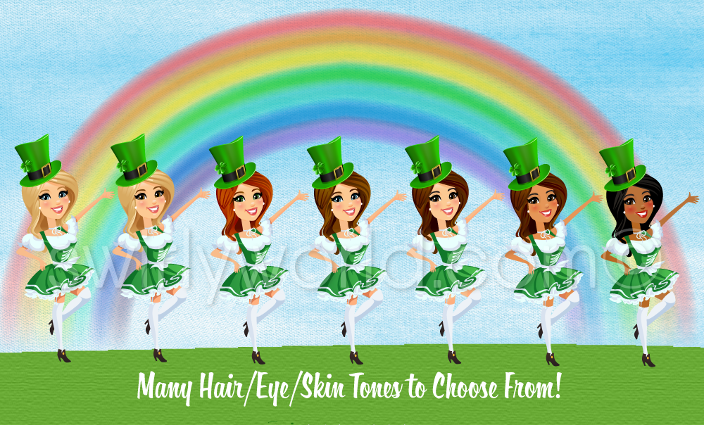 Realtor St. Patrick's Day Cards marketing for real estate agents. Lucky to have you as a client. Girl realtor dressed up as a cute leprechaun. Realtor® happy St. Patrick's Day greeting cards for business professionals; shamrocks, green house with rainbow and pot of gold. "Luck of the Irish."