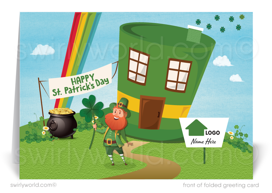 St Patrick's day marketing images for realtors. Real Estate Agent St. Patrick's Day marketing new home listings