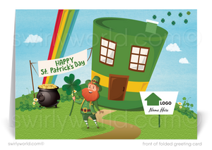 St Patrick's day marketing images for realtors. Real Estate Agent St. Patrick's Day marketing new home listings