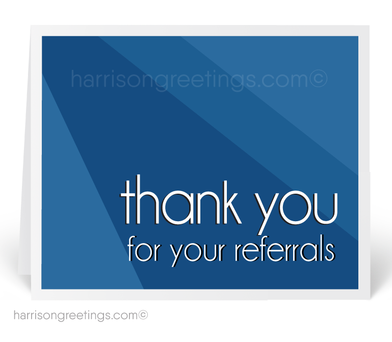 Modern Referral Greeting Cards for Customers