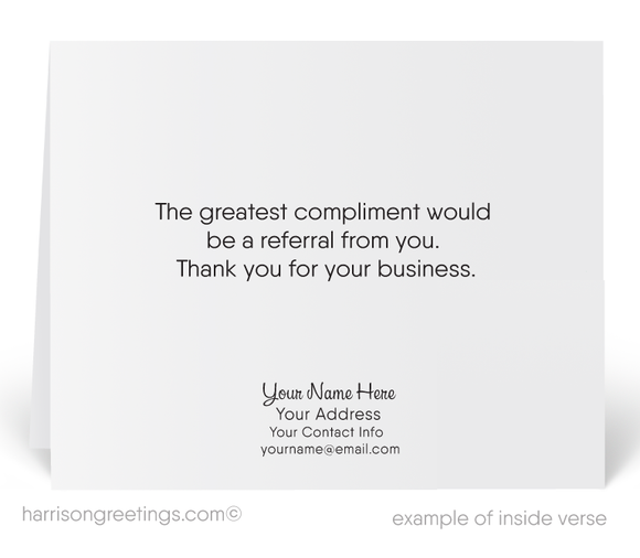 Modern Referral Greeting Cards for Customers