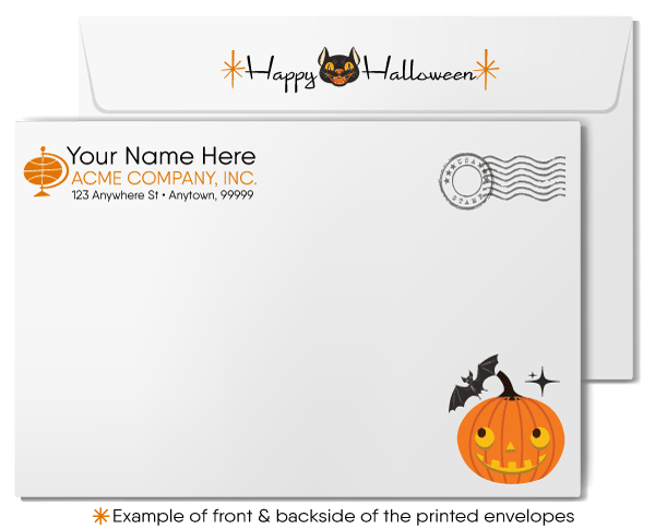 1930's Vintage Art Deco Retro Witch Halloween Greetings Cards