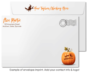 Celebrate the season with Swirly World's "Happy Fall Y'all" Greeting Card. Featuring vibrant leaves and lush gourds, this Fall-inspired card is perfect for showing appreciation to your clients. Available as flat or folded cards with customizable envelopes for a personal touch!