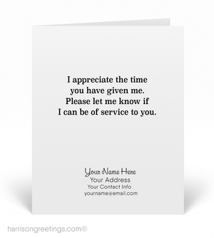 "Your Time is Valuable" Sales Greeting Cards