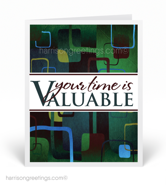 "Your Time is Valuable" Sales Greeting Cards