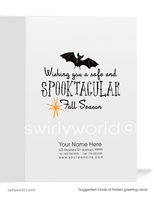 Retro MCM Halloween Card with Pirate Costume and Jack-o'-Lantern in 1950s-1960s Style