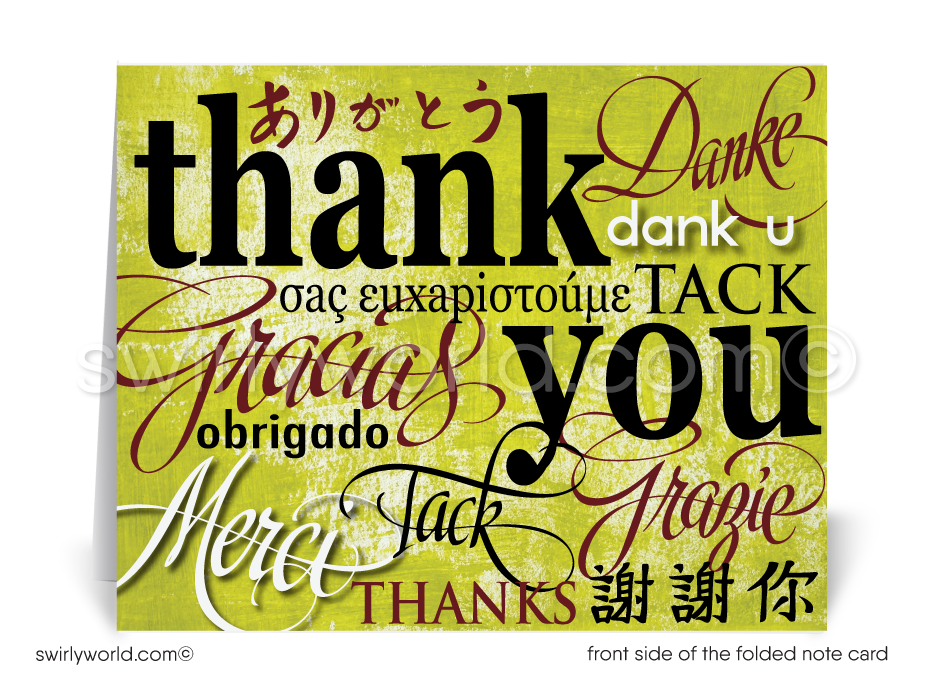 Professional Business Thank You Note Cards