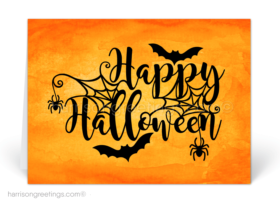 Business Halloween Greeting Cards for Customers