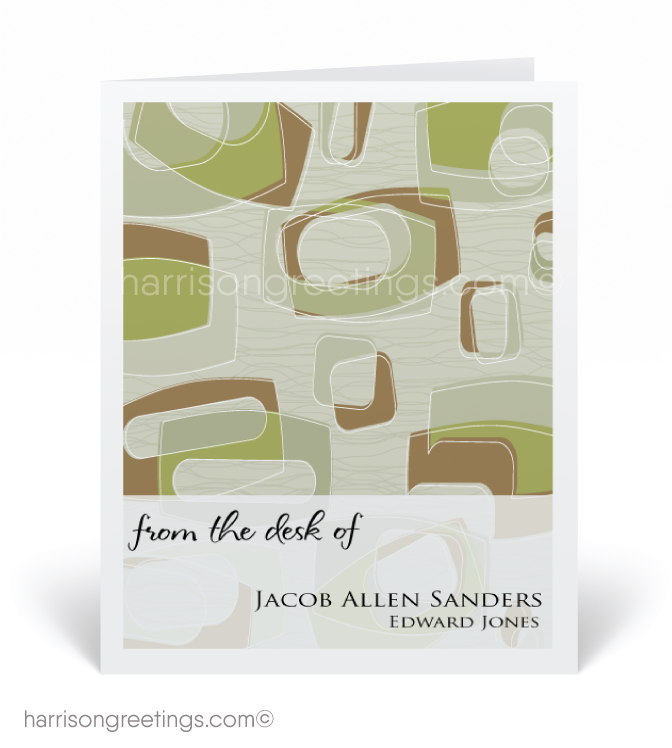 "From the Desk Of" Modern Business Note Cards