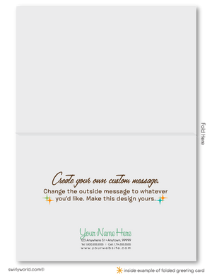 Atomic Retro Mid-Century Modern Thank You Note Cards