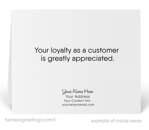 Retro Modern Pattern Blue Thank You Note Cards