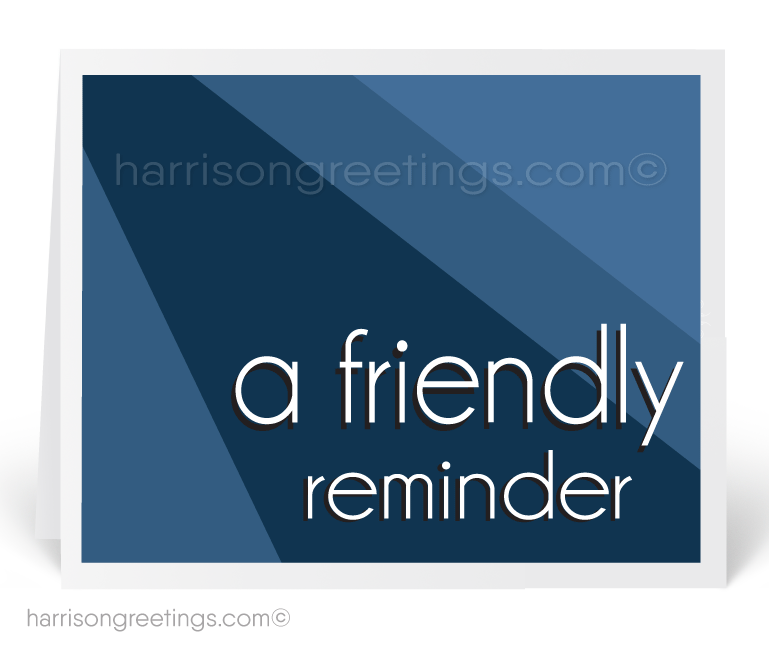 "A Friendly Reminder" Appointment Greeting Cards
