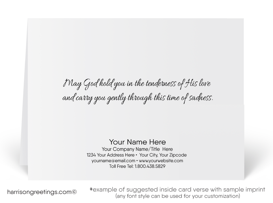 Floral With Sympathy Greeting Cards