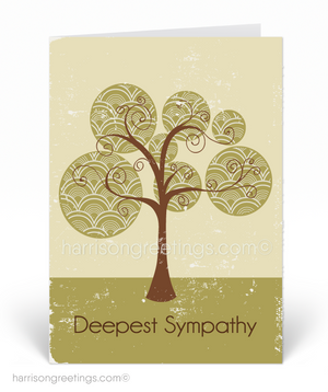 Vintage With Sympathy Greeting Cards