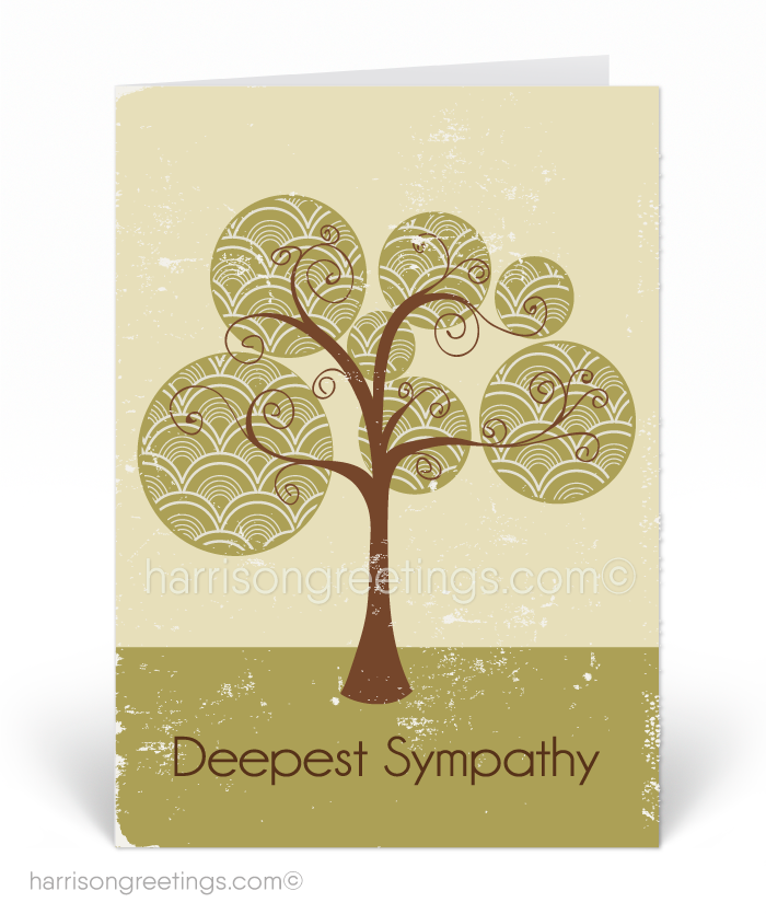 Vintage With Sympathy Greeting Cards