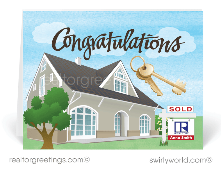 Client Congratulations Cards on New Home Purchase