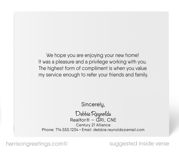 Client Congratulations Cards on New Home Purchase