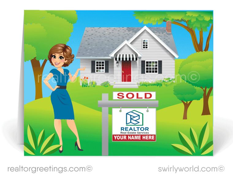 "Just Sold" Thank You Cards for Realtors